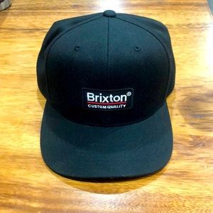 Brand New Never worn All Black Brixton SnapBack